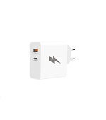 WG - Síťová nabíječka 2x USB, 1x USB-C PD 45 W + 1x USB-A QC3.0 18 W, bílá
