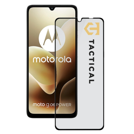 Tactical Glass Shield 5D sklo pro Motorola Moto G06/G06 Power Black