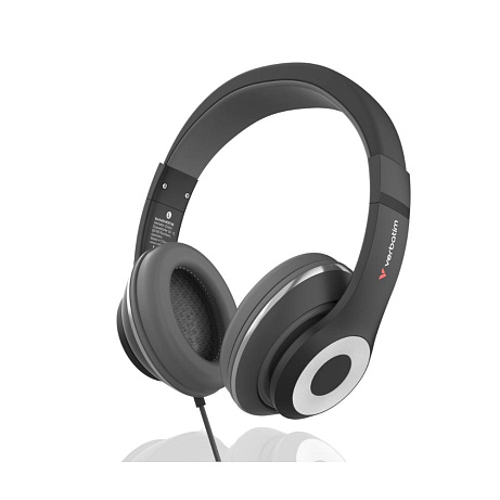 VERBATIM sluchátka TruSound, USB-C, černá
