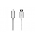 Kabel AVACOM TPC-100S USB - USB Type-C, 100cm, stříbrná