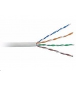 BAZAR - UTP kabel LYNX, Cat5E, drát, PVC, Dca, šedý, 100m - POŠKOZENÝ OBAL