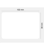 Zebra Z-Select 2000T, label roll, normal paper, 102x38mm