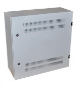 XtendLan 19" nástěnný vertikální rozvaděč 2U+4U 540x200, perforované dveře, 2x zámek, šedý