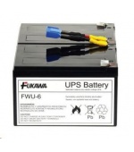Baterie - FUKAWA FWU-6 náhradní set baterií za RBC6 (12V/12Ah, Faston 250, 2ks), životnost 3-5let