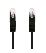 C-TECH kabel patchcord Cat5e, UTP, černý, 3m