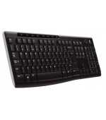 Logitech K270/Bezdrátová USB/CZ-SK layout/Černá