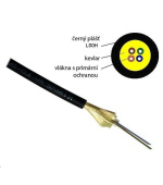 Optický kabel XtendLan DROP FTTx, 8x 9/125 SM, G.657A, LS0H, černý, cívka 1km