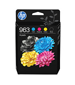 HP 963 CMYK Original Ink Cartridge 4-Pack (700 / 700 / 700 / 1,000 pages)