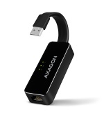 AXAGON ADE-XR, USB 2.0 - Fast Ethernet síťová karta, auto instal, černá
