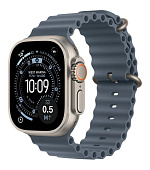 Apple Watch Ultra 3 GPS + Cellular 49mm Natural Titanium Case with Anchor Blue Ocean Band