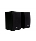 C-TECH Repro SPK-09, 2.0, dřevěné, černé, USB
