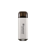 TRANSCEND Externí SSD ESD300S 512GB, External SSD, USB 10Gbps, Type C, stříbrná