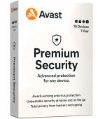 Renew AVAST Premium Security MultiDevice, up to 10 connections 1 Year