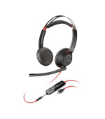 Poly Blackwire 5220 náhlavní souprava, 3.5 mm jack + USB-C/A adaptér, stereo