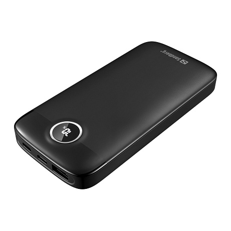 Sandberg SemiSolidState Powerbank 10000 mAh PD20W, kompaktní powerbanka, černá