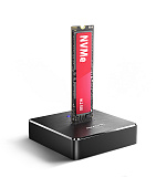 AXAGON ADSA-M2C11, USB-C 10Gbps dokovací stanice pro 1× M.2 NVMe/SATA SSD