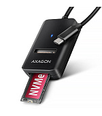 BAZAR - AXAGON ADM2-CM USB-C 10Gbps - M.2 NVMe & SATA SSD adaptér, kabel USB-C 10cm - Poškozený obal (Komplet)