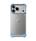 Arc Pulse - hliníkový ochranný rám na iPhone 18 Pro, matný světle modrý