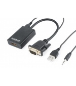 GEMBIRD Redukce VGA - HDMI, 0,15m, M/F