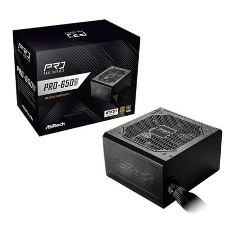 ASROCK zdroj PRO-650G,650W, 80Plus Gold, 120 mm, ATX 3.1