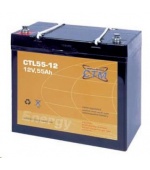 Baterie - CTM CTL 55-12 (12V/55Ah - M6), životnost 10-12let