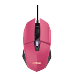 TRUST GXT 109 FELOX/Herní/Optická/Pro praváky/6 400 DPI/Drátová USB/Růžová