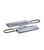 i-tec USB-C Metal Ergonomic 4K 3x Display Docking Station, PD 100W