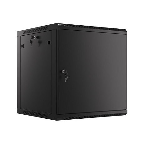 LANBERG RACKOVÁ SKŘÍŇ 19" NÁSTĚNNÁ 12U/600X600 PRO VLASTNÍ MONTÁŽ S KOVOVÝMI DVEŘMI ČERNÁ