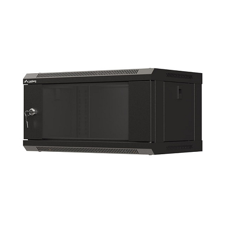 LANBERG RACKOVÁ SKŘÍŇ 19" NÁSTĚNNÁ 4U/540X350 (FLAT PACK) S PROSKLENÝMI DVEŘMI ČERNÁ