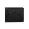 Nástěnný rack 19'' 6U 600X450mm černý flat pack