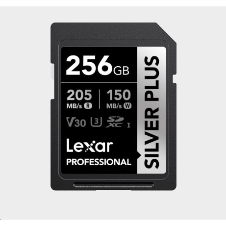 Lexar SDXC Professional SILVER Plus 1066x UHS-I/U3/A2/4K R205/W150 (V30) 256GB