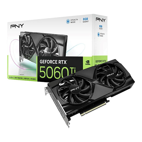 PNY VGA Nvidia GeForce RTX 5060 Ti 8GB Dual Fan, RTX 5060 Ti, 8GB GDDR7, 3xDP, 1xHDMI