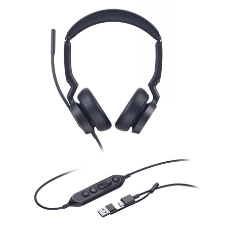 Yealink UH46 Dual Teams USB-C/A, náhlavní souprava