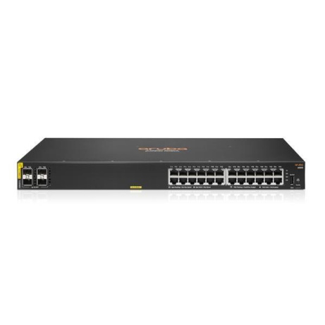 HPE Aruba Networking CX 6000 24p 10M/100M/1G Class4 PoE 4p SFP 1G 370W Switch R8N87B