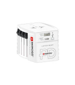 SKROSS cestovní adaptér MUV USB AC65PD, univerzální, neuzemněný, USB A+C 65W