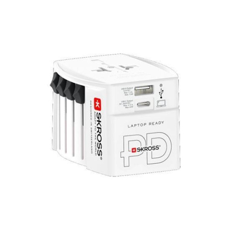 SKROSS cestovní adaptér MUV USB AC65PD, univerzální, neuzemněný, USB A+C 65W