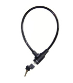 Master Lock Ocelové lanko na kolo 8269EURDPRO_65cm, černé