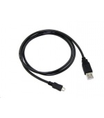 Kabel C-TECH USB 2.0 AM/Micro, 2m, černý