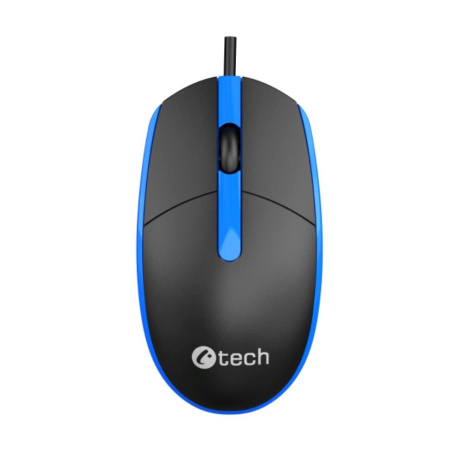 C-TECH Myš WM-10, černo/modrá, USB