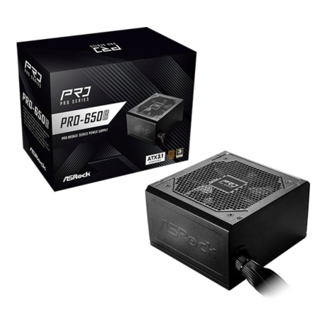 ASROCK zdroj PRO-650B, 650W, 80Plus Bronze, 120 mm, ATX 3.1