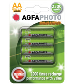 AgfaPhoto nabíjecí NiMH baterie AA, 2300mAh, blistr 4ks
