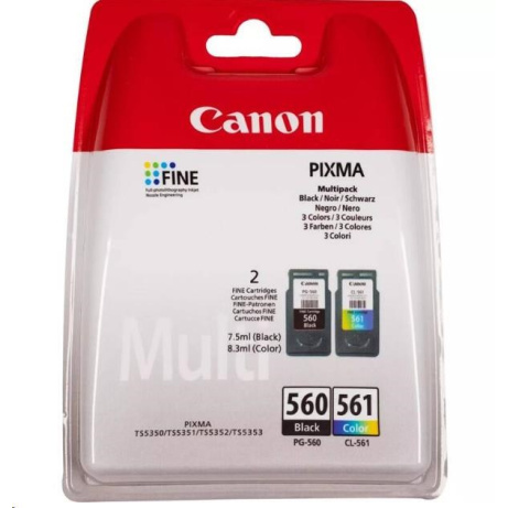 Canon CARTRIDGE PG-560 + CL-561 Multipack pro PIXMA TS535x, TS535xa, TS745x, TS745xi (180 str.)