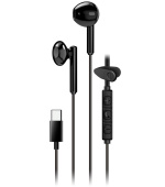 GENIUS sluchátka HS-M366 headset, mikrofon, USB-C, rotáční klip, černá