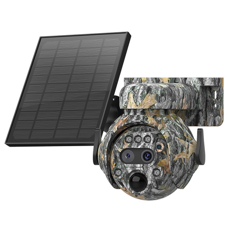 Solární kamera Viking HDs04 4G šedá/2304x1296/PIR detekce/pohybový senzor/7800mAh