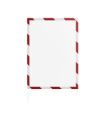 Magnetický rámeček Magnetofix A4 bezpečnostní červeno-bílý (5ks)