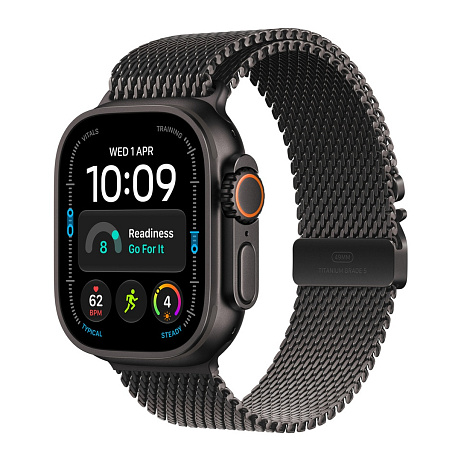 WATCH Ultra 4 49 Black TC/Black Titan Mil.Loop - L