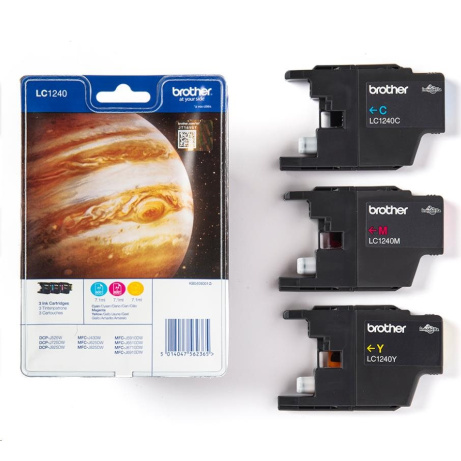 BROTHER INK LC-1240RB Ink azurový/purpurový/žlutý pro MFC-J6910DW
