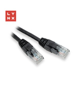 LYNX UTP patch kabel Cat5e, PVC, CCA, 7m, černý