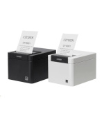 Citizen CT-E601, USB, USB Host, 8 dots/mm (203 dpi), cutter, white