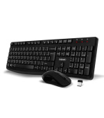 EVOLVEO Set klávesnice a myši K1050, Bezdrátové 2.4GHz, CZ+SK, černá